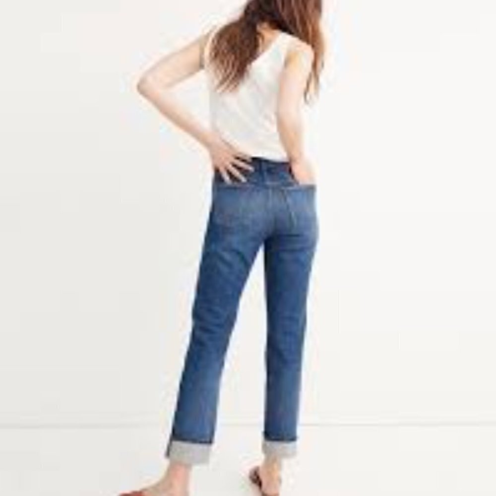 NEW Madewell Jeans Denim Distressed High Rise Slim Size 24 - Picture 7 of 11